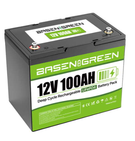 Акумулятор LiFePO4 12,6В 100AH BasenGreen з зарядним пристроєм 10A
